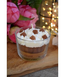 Bougie gourmande tarte caramel