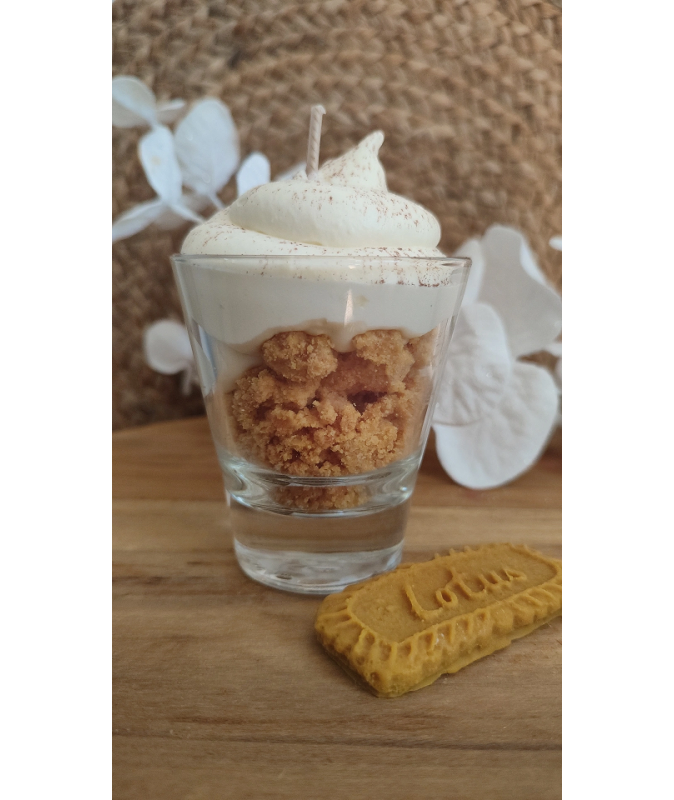 Bougie Gourmande Fait Main - Cupcake - Cire De Soja - Verre - Fabriquée En France