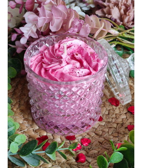 Bougie bonbonnière rose