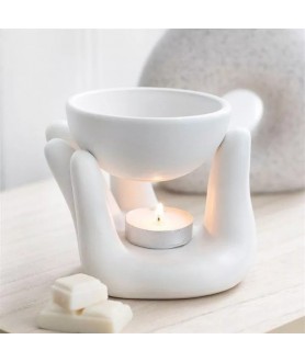 Brûle parfum main blanche