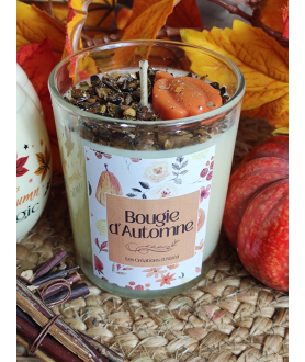 Bougie lithothérapie Automne