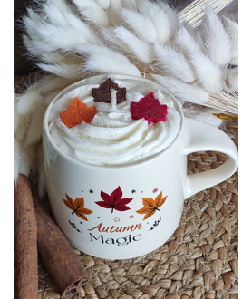 Bougie feuille d'Automne