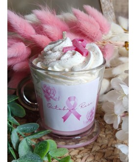 Bougie "Céline" Octobre rose