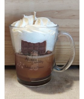 Bougie tasse chocolat