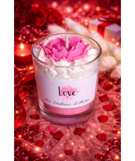 Bougie chantilly "Love"