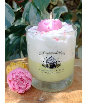 Bougie "printemps fleuri"