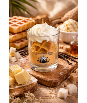 Bougie Gaufre Vanille Caramel