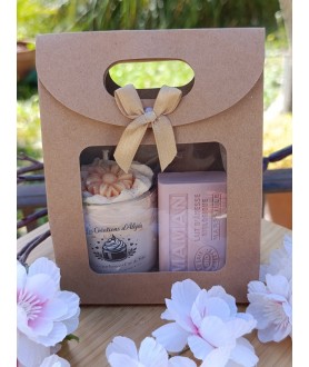 Coffret bougie + savon Maman