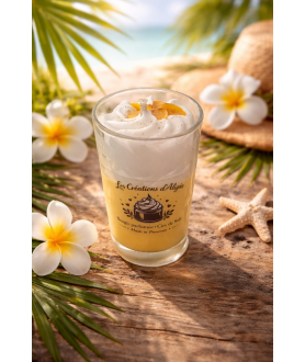 Bougie verrine fleur de tiaré