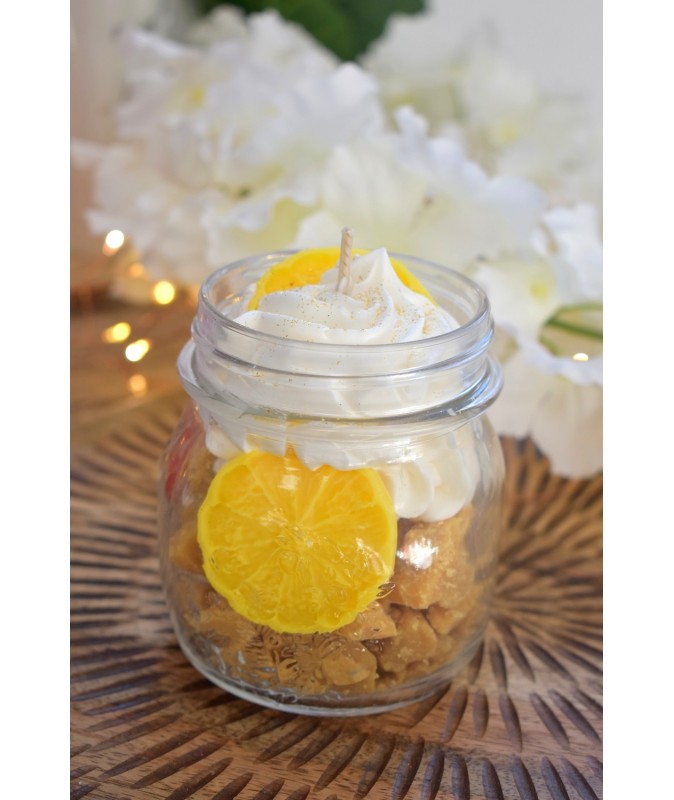 Bougie Gourmande Cupcake - Fait Main - Cire De Soja - Verre - France