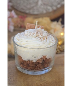Bougie verrine chocolatée