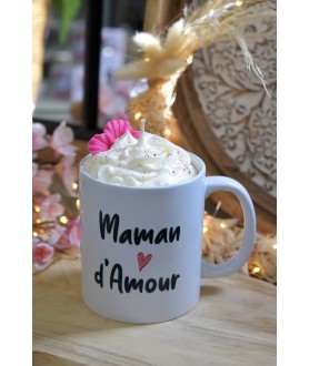 Bougie Mug "Maman d'amour"
