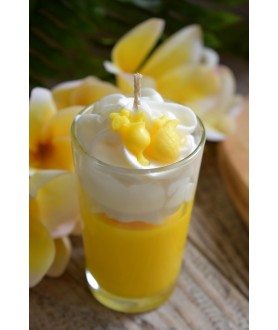 Bougie verrine "tropical"