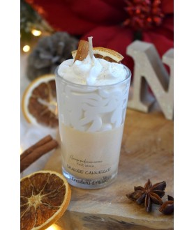 Bougie verrine cannelle/orange