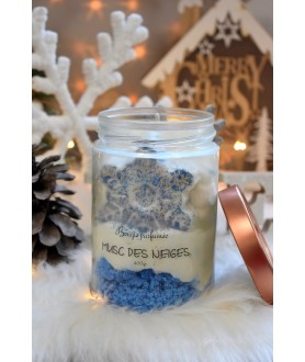Bougie flocons de neige