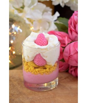 Bougie crumble fraise
